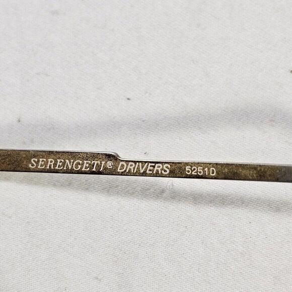 Vintage Serengeti Drivers Brown And Gold Sunglasses Made In Japan. - Picture 10 of 11